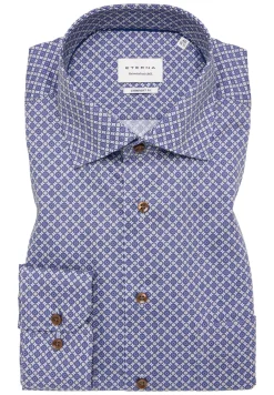 Herren Eterna Twillhemd mit Print