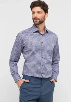 Herren Eterna Twillhemd mit Print