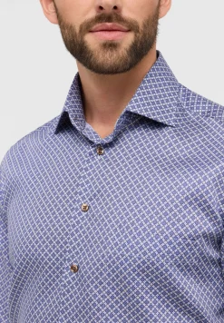 Herren Eterna Twillhemd mit Print