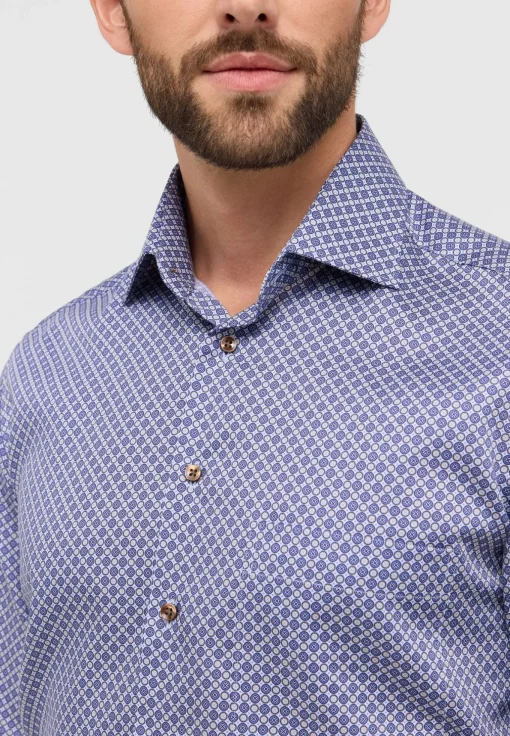 Herren Eterna Twillhemd mit Print