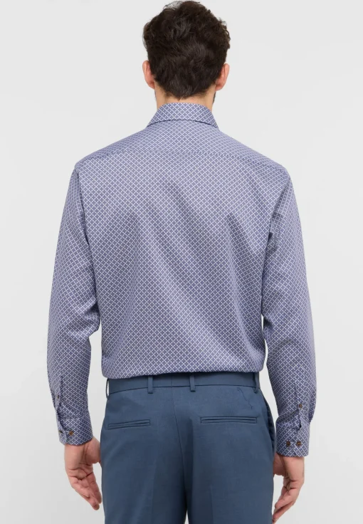 Herren Eterna Twillhemd mit Print