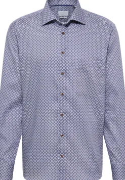 Herren Eterna Twillhemd mit Print