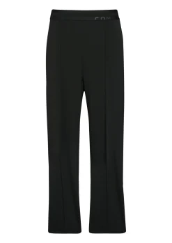 Damen Comma Twill-Jersey-Schlupfhose mit Gummibund und gesteppten Biesen