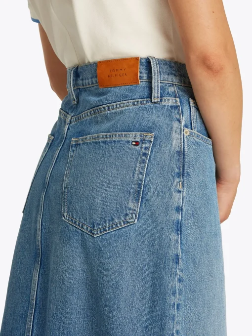 Damen Tommy Hilfiger Uma Midi Jeansrock