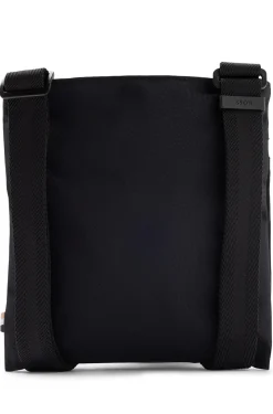 Herren Boss Umhängetasche aus recyceltem Nylon mit Logo-Print