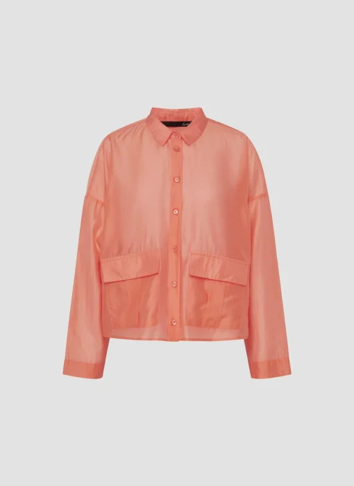 Damen Lecomte Unifarbene Bluse
