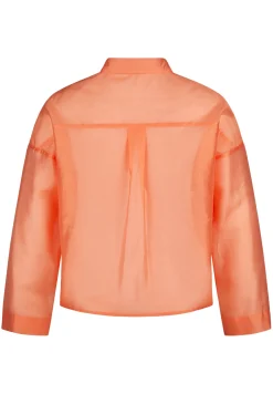 Damen Lecomte Unifarbene Bluse