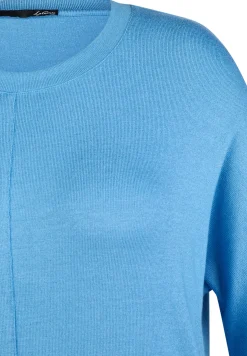 Damen Lecomte Unifarbenes Shirt mit 3/4-Arm