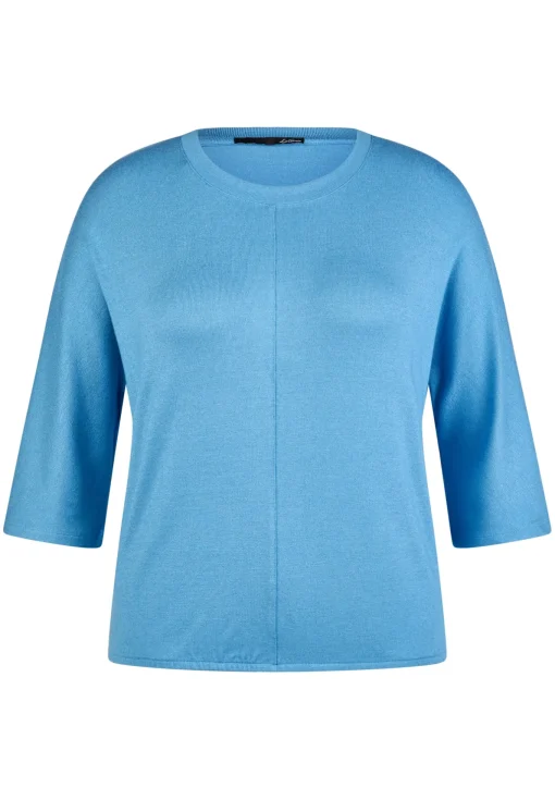 Damen Lecomte Unifarbenes Shirt mit 3/4-Arm