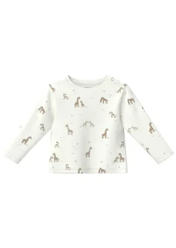 Kinder s.Oliver Unisex Longsleeve aus Baumwolle mit All-over-Print
