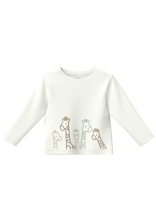 Kinder s.Oliver Unisex Longsleeve mit Giraffen-Print