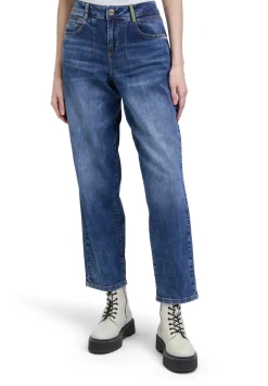 Damen Cartoon Used Look-Jeans