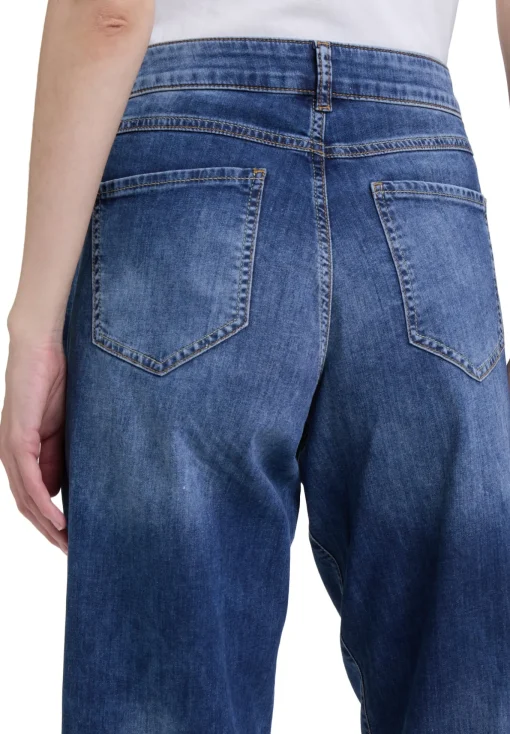 Damen Cartoon Used Look-Jeans