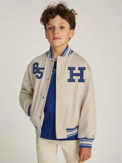 Kinder Tommy Hilfiger Varsity Bomberjacke aus Twill
