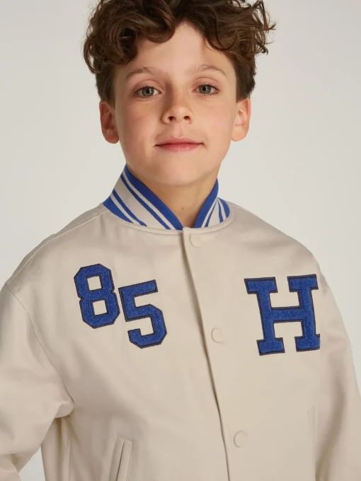 Kinder Tommy Hilfiger Varsity Bomberjacke aus Twill
