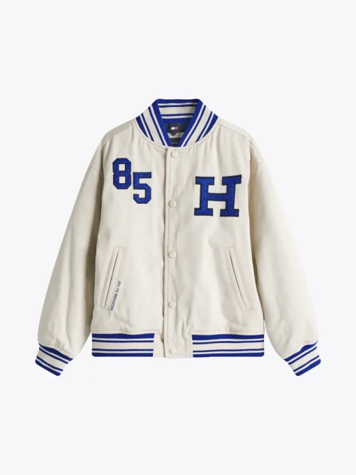 Kinder Tommy Hilfiger Varsity Bomberjacke aus Twill