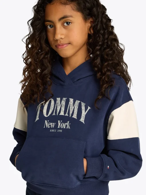Kinder Tommy Hilfiger Varsity-Hoodie mit Color Block-Design