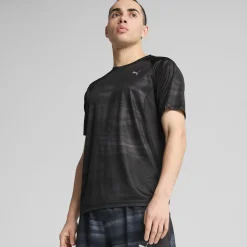 Herren Puma VELOCITY Lauf-T-Shirt mit Allover-Print Herren