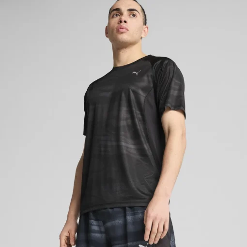Herren Puma VELOCITY Lauf-T-Shirt mit Allover-Print Herren
