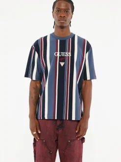 Herren GUESS Vertical Stripe Tee