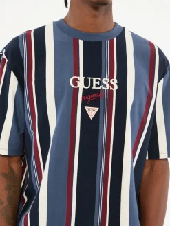 Herren GUESS Vertical Stripe Tee