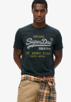 Herren Superdry Vintage Logo Heritage Relaxed T-Shirt
