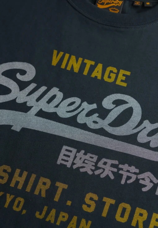 Herren Superdry Vintage Logo Heritage Relaxed T-Shirt