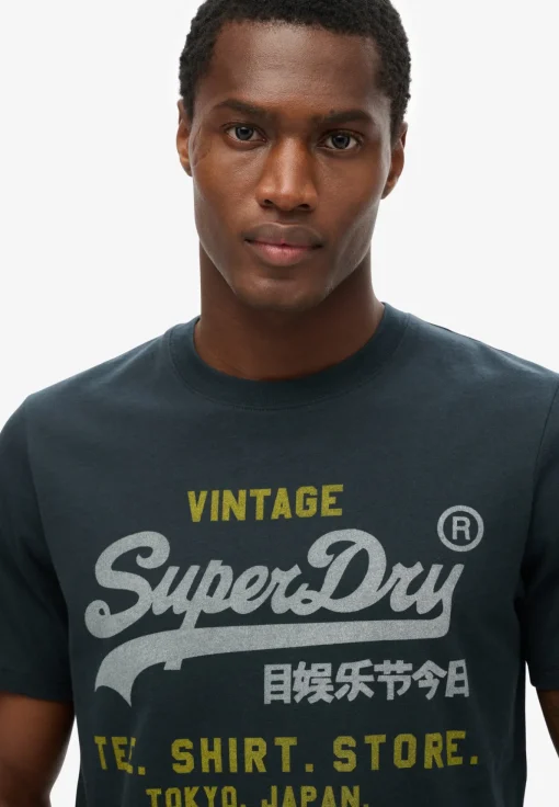 Herren Superdry Vintage Logo Heritage Relaxed T-Shirt