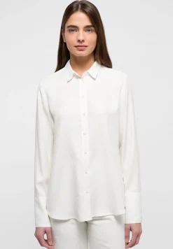 Damen Eterna Viscose Shirt Bluse Viskose Langarm