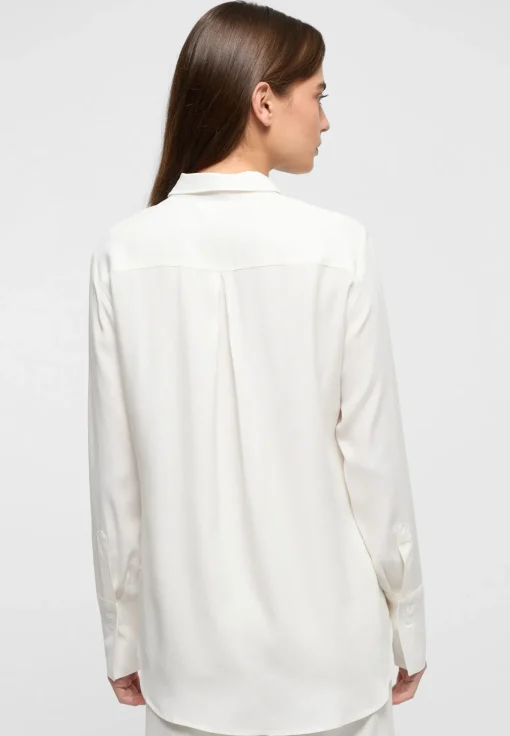 Damen Eterna Viscose Shirt Bluse Viskose Langarm