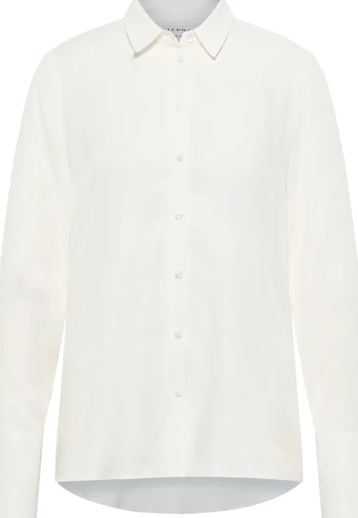 Damen Eterna Viscose Shirt Bluse Viskose Langarm