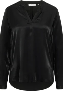 Damen Eterna Viscose Shirt Bluse Viskose Langarm