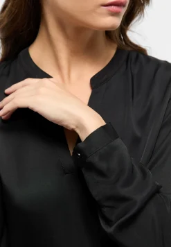 Damen Eterna Viscose Shirt Bluse Viskose Langarm
