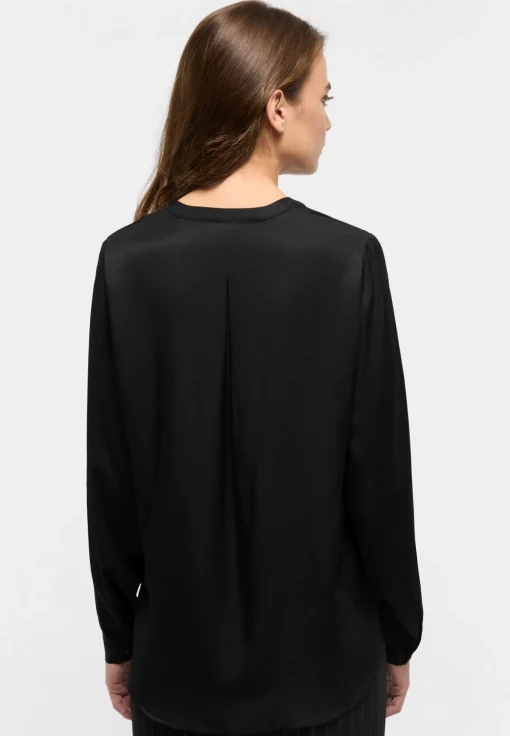 Damen Eterna Viscose Shirt Bluse Viskose Langarm
