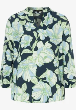 Damen More & More Viskosebluse Flowerprint