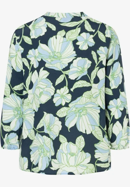 Damen More & More Viskosebluse Flowerprint