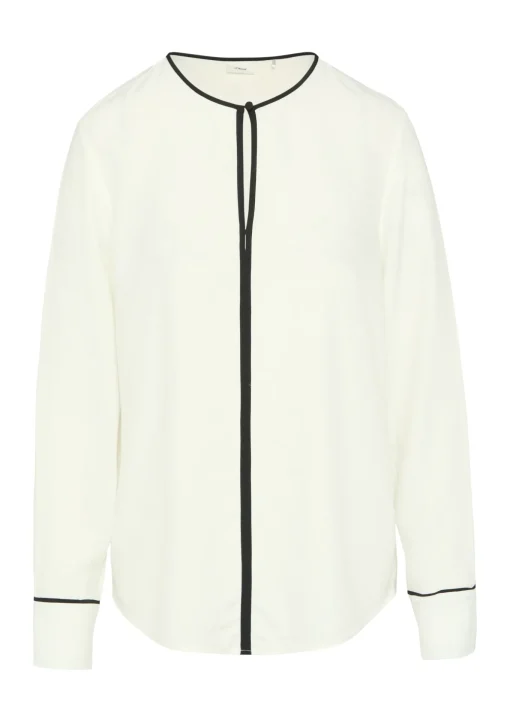 Damen s.Oliver BLACK LABEL Viskosebluse mit Kontrastdetails