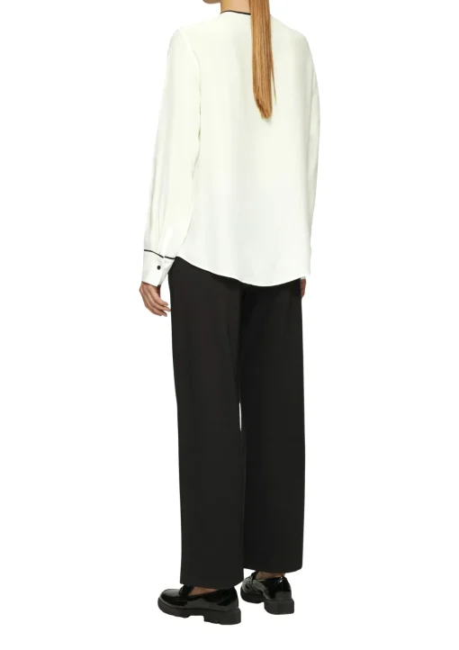 Damen s.Oliver BLACK LABEL Viskosebluse mit Kontrastdetails