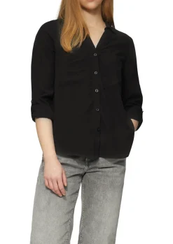 Damen QS Viskosebluse mit Turn-up