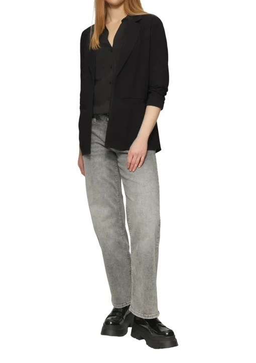 Damen QS Viskosebluse mit Turn-up