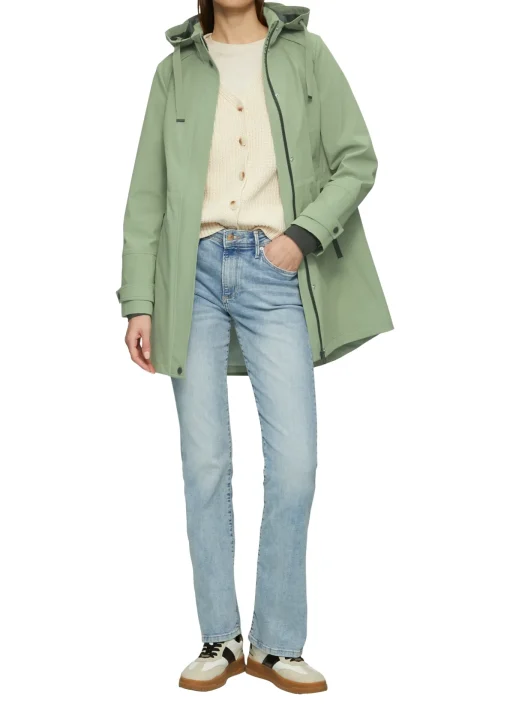 Damen s.Oliver Wasserabweisende Jacke mit Kapuze