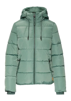 Damen QS Wattierte Steppjacke mit Kapuze