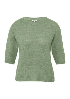 Damen s.Oliver Weicher Strickpullover im Relaxed Fit mit 3/4-Ärmeln