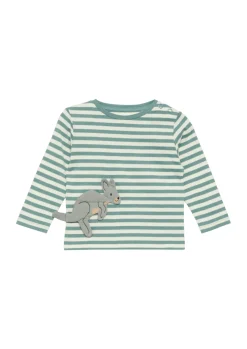 Kinder s.Oliver Weiches Baumwoll-Longsleeve mit Känguru-Applikation