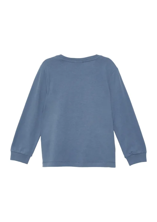 Kinder s.Oliver Weiches Jersey-Longsleeve mit Fotoprint und Rippbündchen
