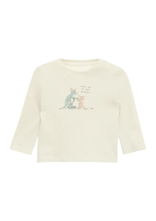 Kinder s.Oliver Weiches Longsleeve aus Baumwolle mit Frontprint