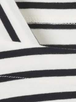 Damen Via Appia Due Weiches Ringel T-Shirt mit Karree-Ausschnitt