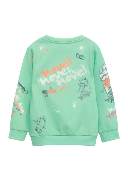 Kinder s.Oliver Weiches Sweatshirt mit Sublimation-Print