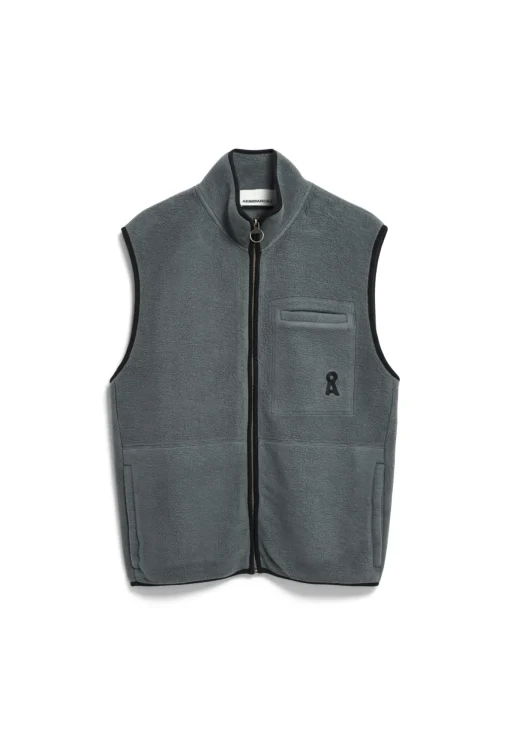 Herren armedangels Weste aus Bio-Baumwolle AABLEO FLEECE VEST