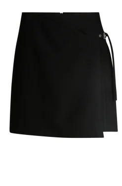 Damen Hugo Red Wickel-Minirock mit Gürtel und markanter Schnalle